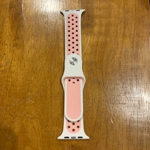 Pink/White Apple 3 watch band